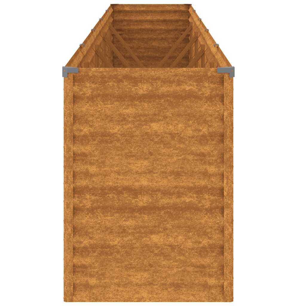 Høybed til hage 482x50x69 cm cortenstål