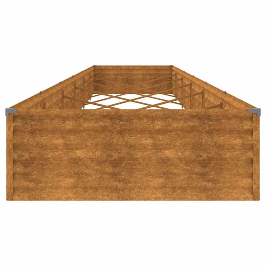 Høybed 579x100x36 cm cortenstål