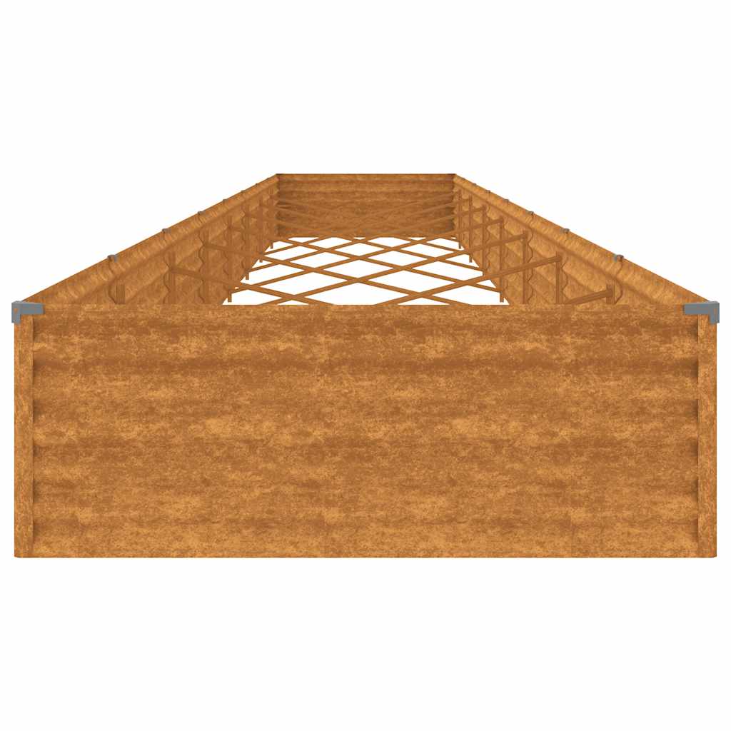 Høybed 770x100x36 cm cortenstål