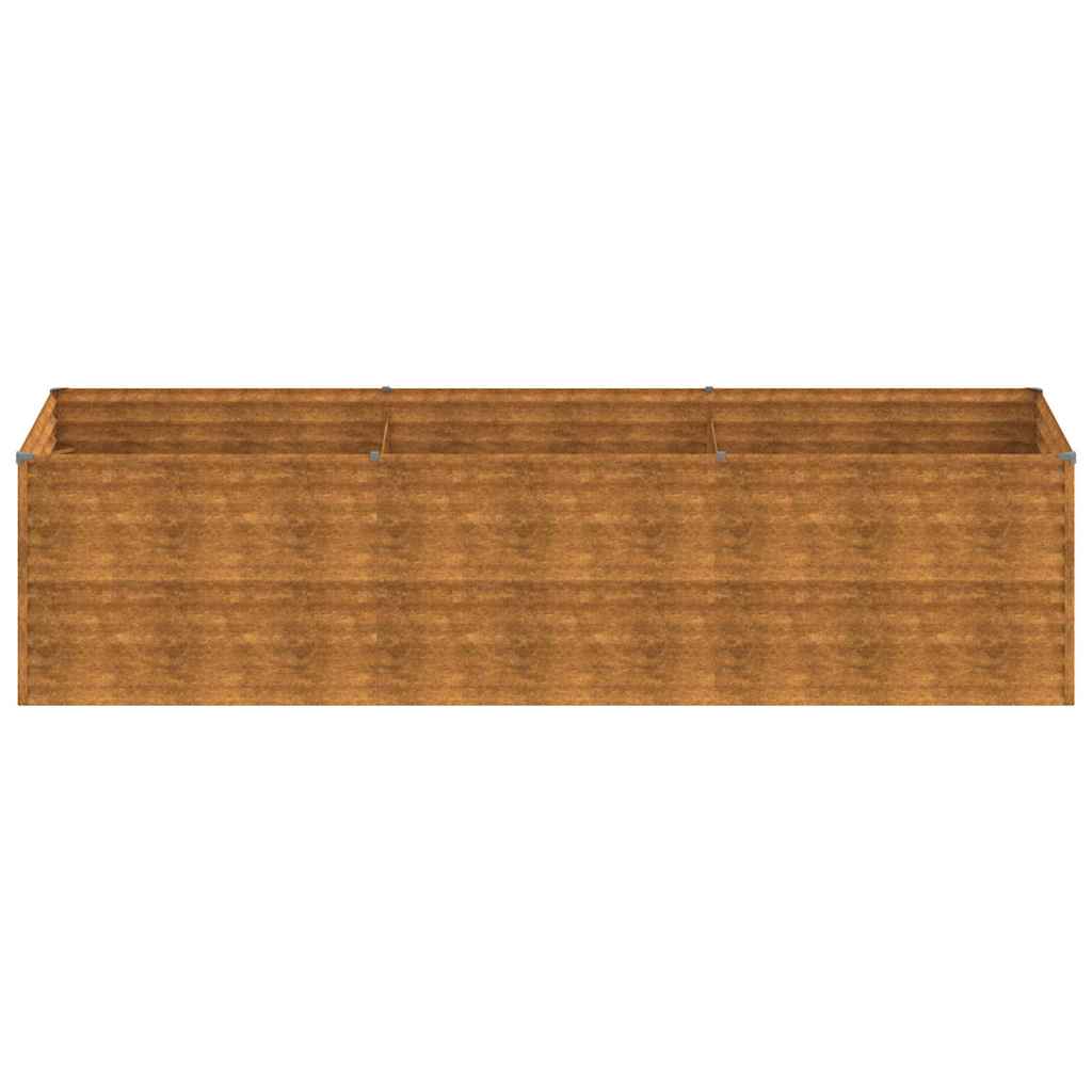 Høybed 290x100x69 cm cortenstål