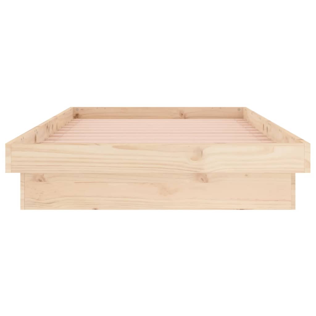 Sengeramme med LED 90x190 cm Single heltre