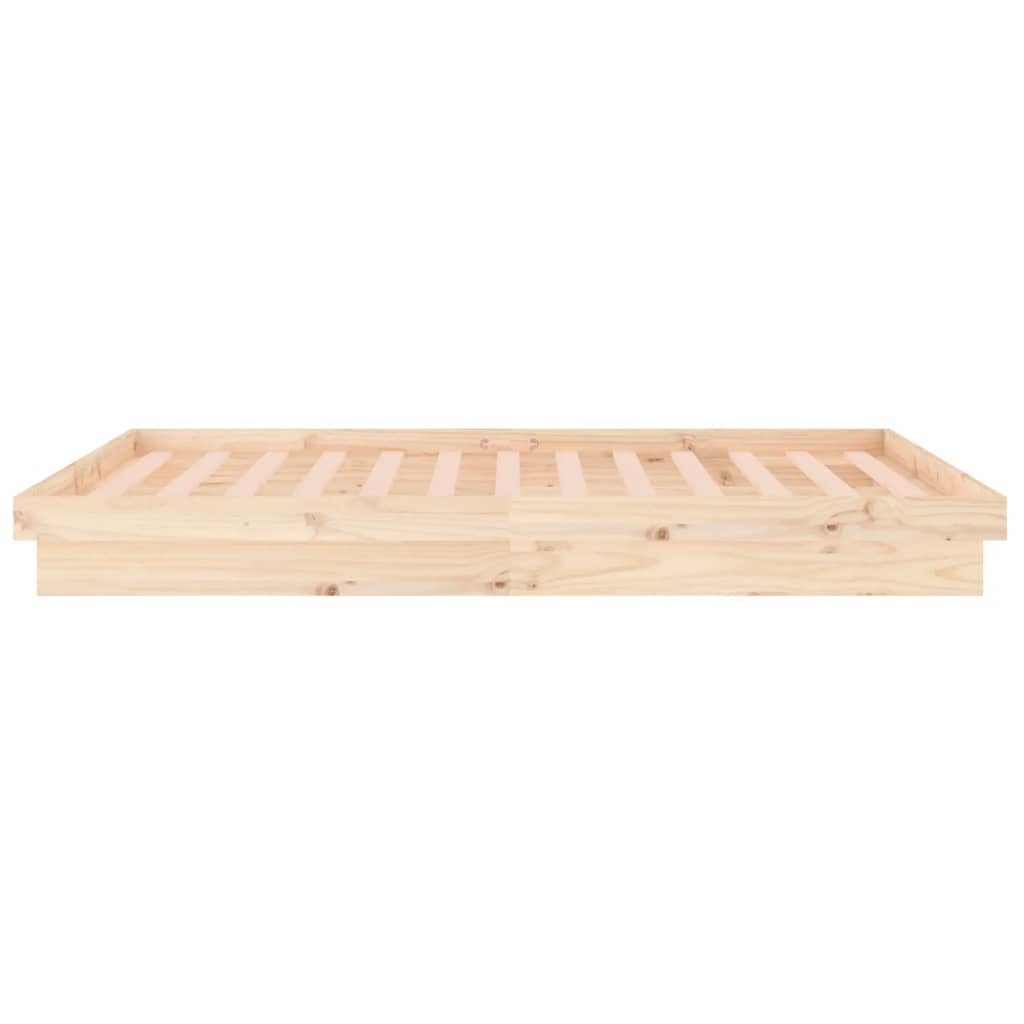 Sengeramme med LED 140x190 cm heltre