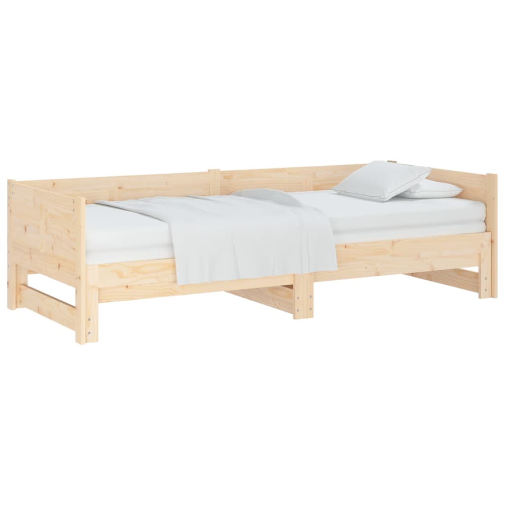 Uttrekkbar dagseng heltre furu 2x(90x190) cm