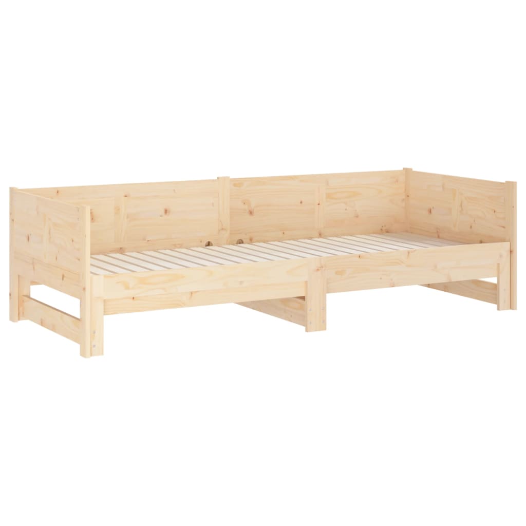 Uttrekkbar dagseng heltre furu 2x(90x190) cm