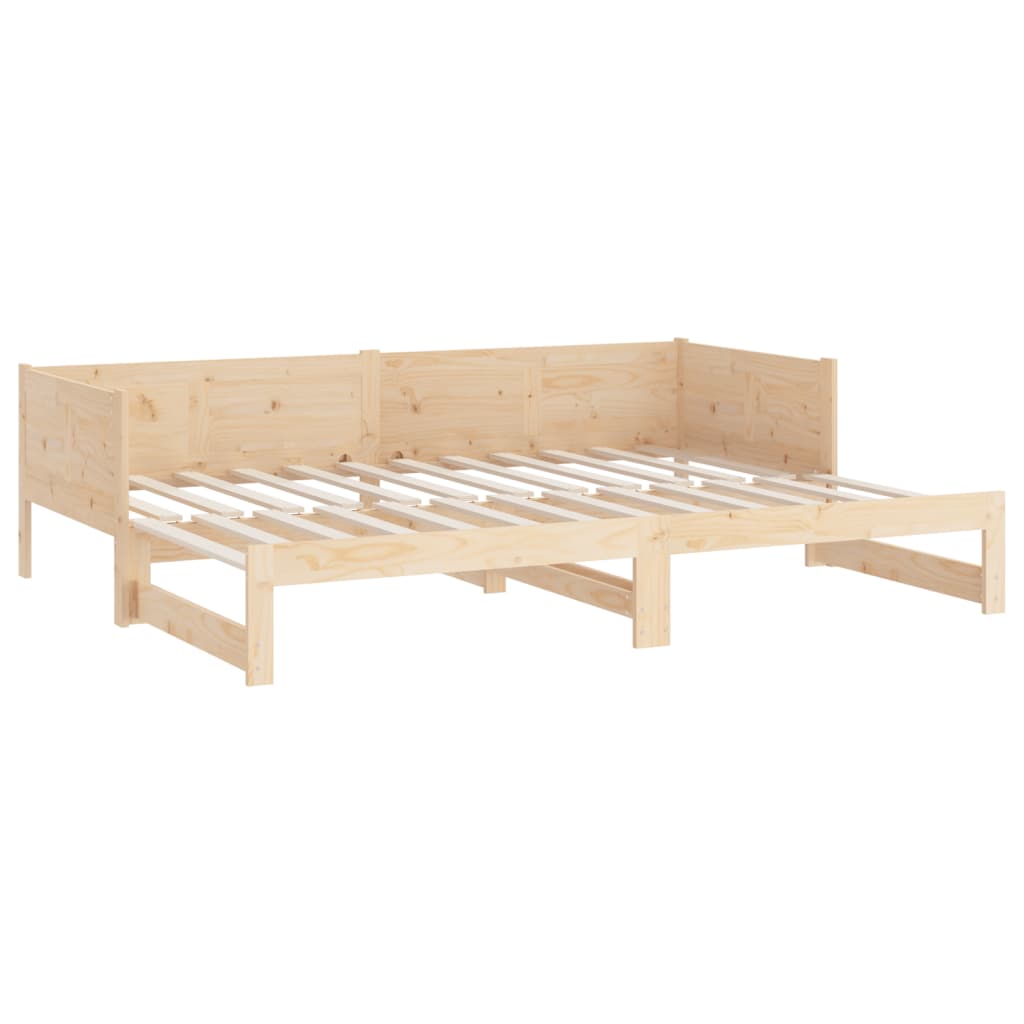 Uttrekkbar dagseng heltre furu 2x(90x190) cm