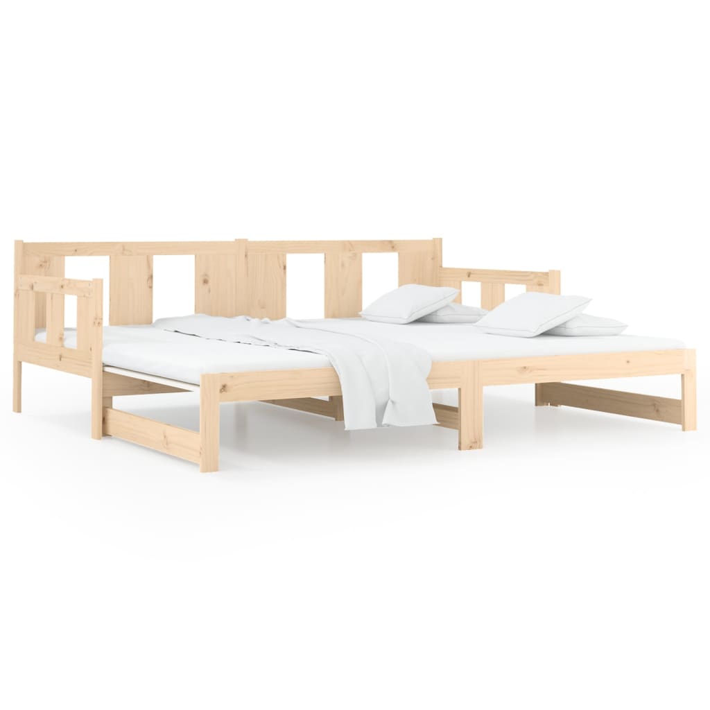 Uttrekkbar dagseng heltre furu 2x(90x190) cm