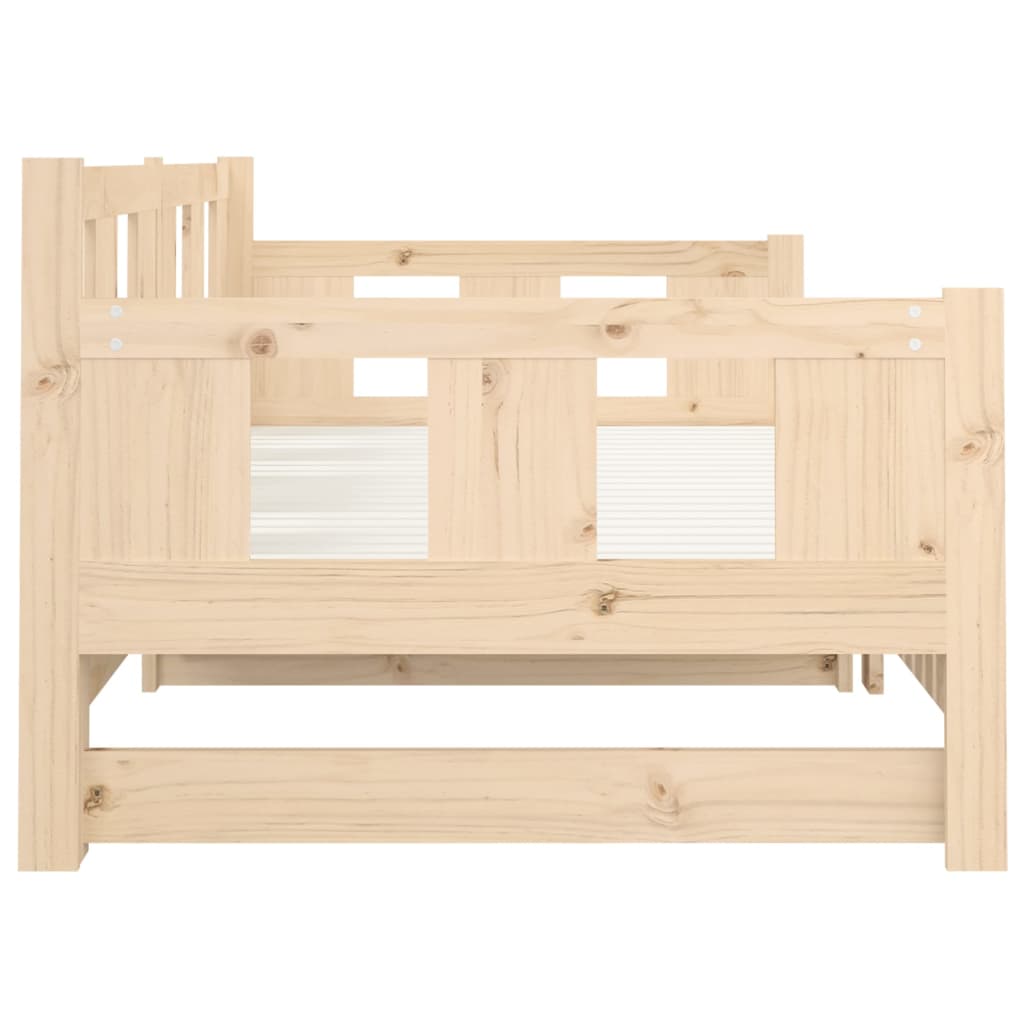 Uttrekkbar dagseng heltre furu 2x(90x190) cm