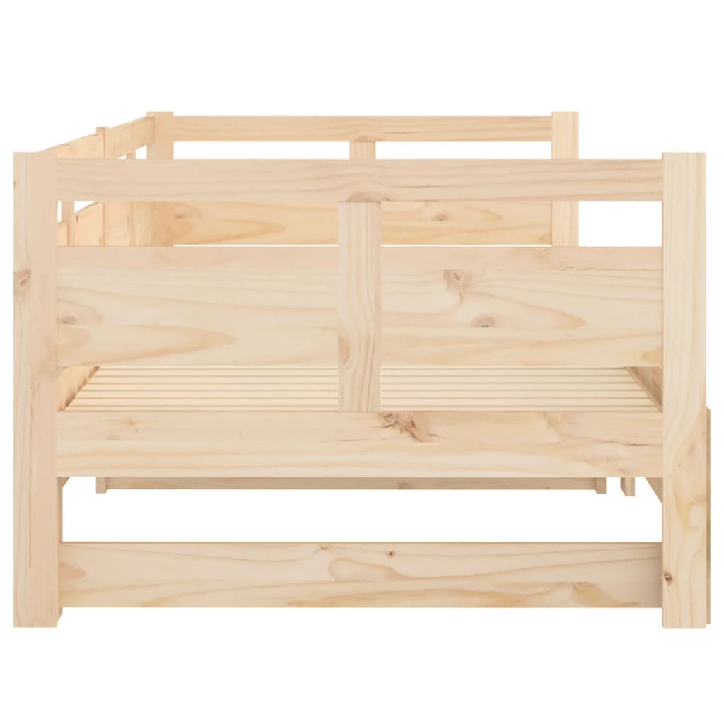Uttrekkbar dagseng heltre furu 2x(80x200) cm