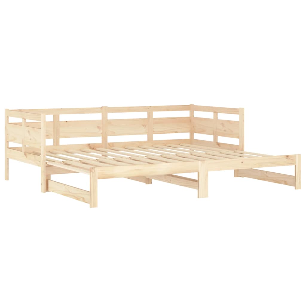 Uttrekkbar dagseng heltre furu 2x(80x200) cm