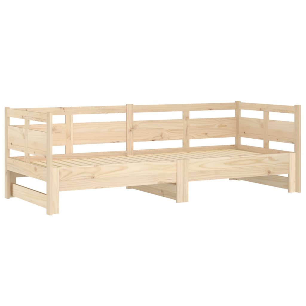 Uttrekkbar dagseng heltre furu 2x(90x190) cm