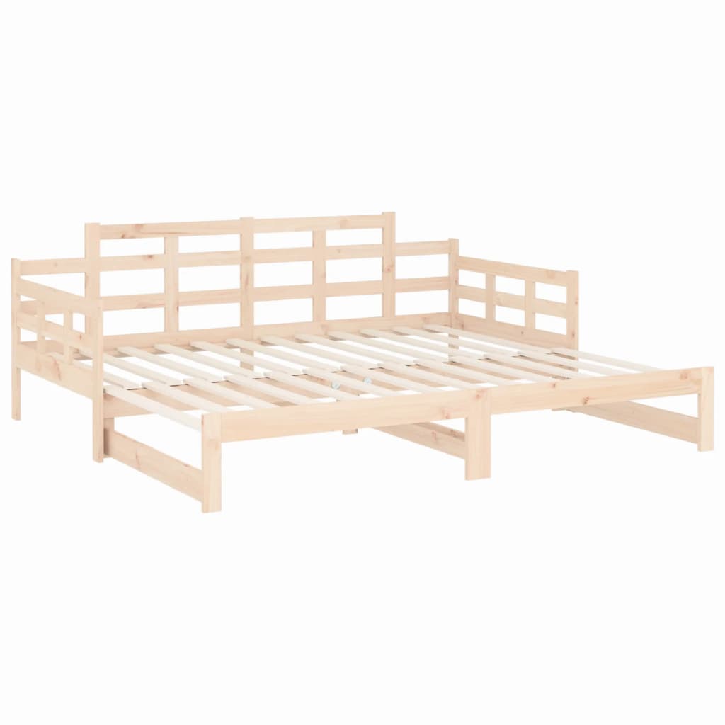 Uttrekkbar dagseng heltre furu 2x(80x200) cm