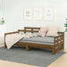 Uttrekkbar dagseng honningbrun heltre furu 2x(90x190) cm vidaXL