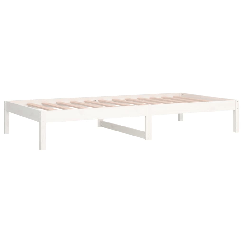 Dagseng uten madrass hvit 90x200 cm heltre furu