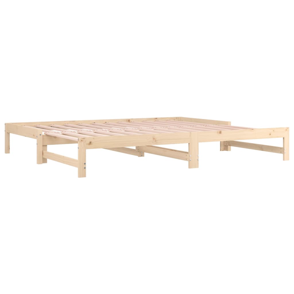 Uttrekkbar dagseng 2x(90x200) cm heltre furu