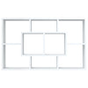 Vegghylle hvit 85x16x52,5 cm konstruert tre