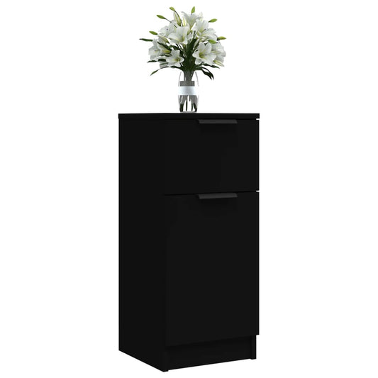 Skjenk svart 30x30x70 cm konstruert tre