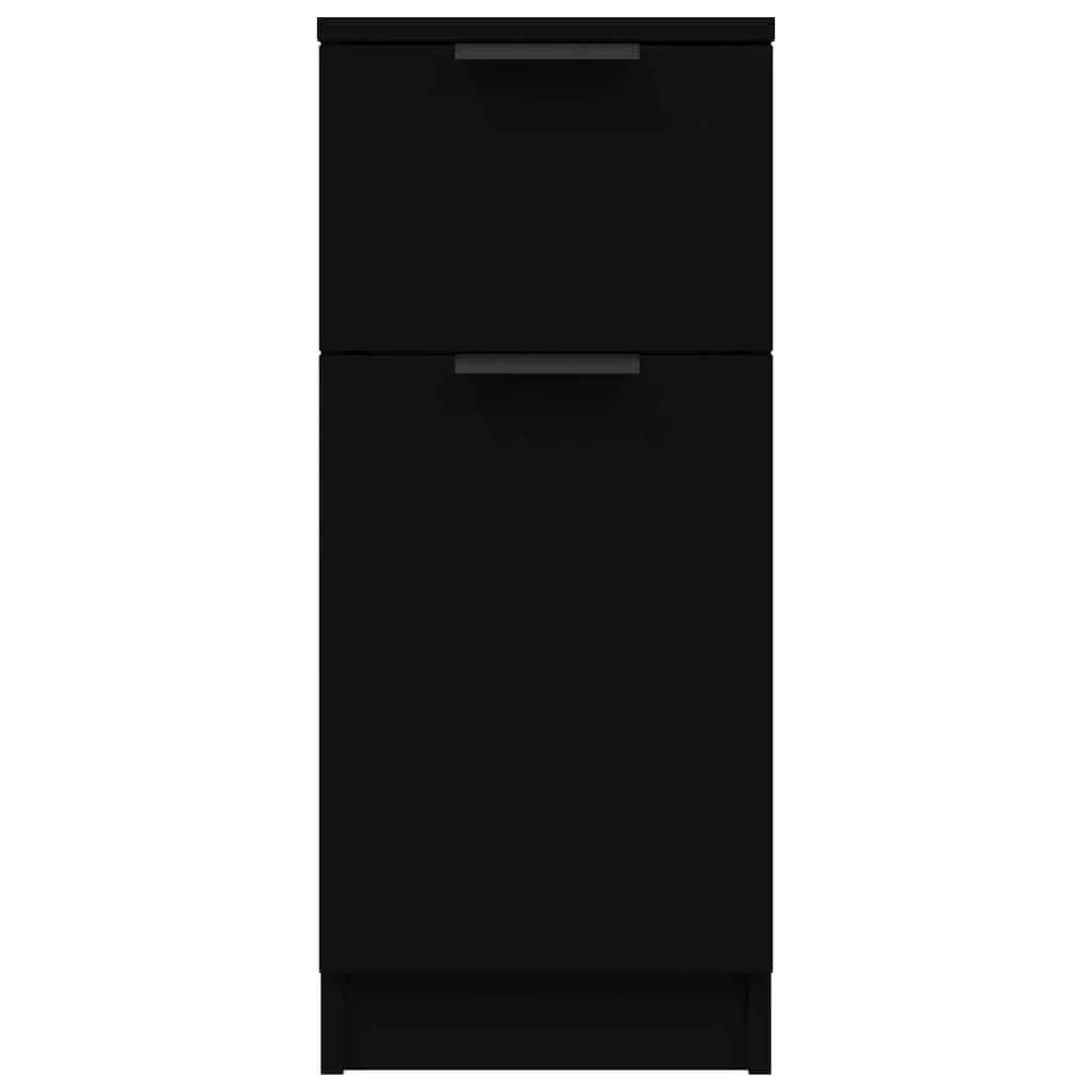Skjenk svart 30x30x70 cm konstruert tre
