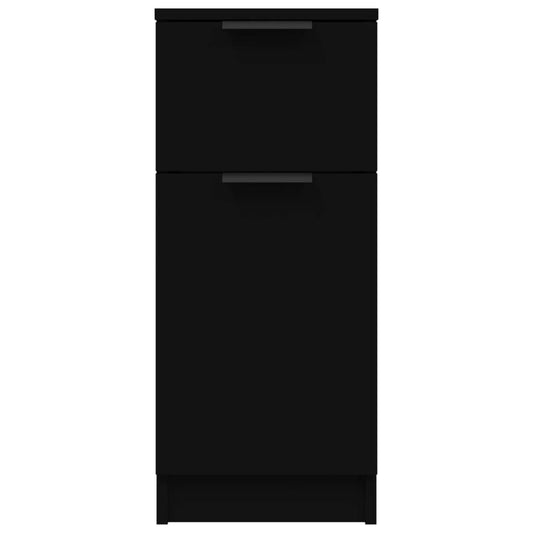 Skjenk svart 30x30x70 cm konstruert tre