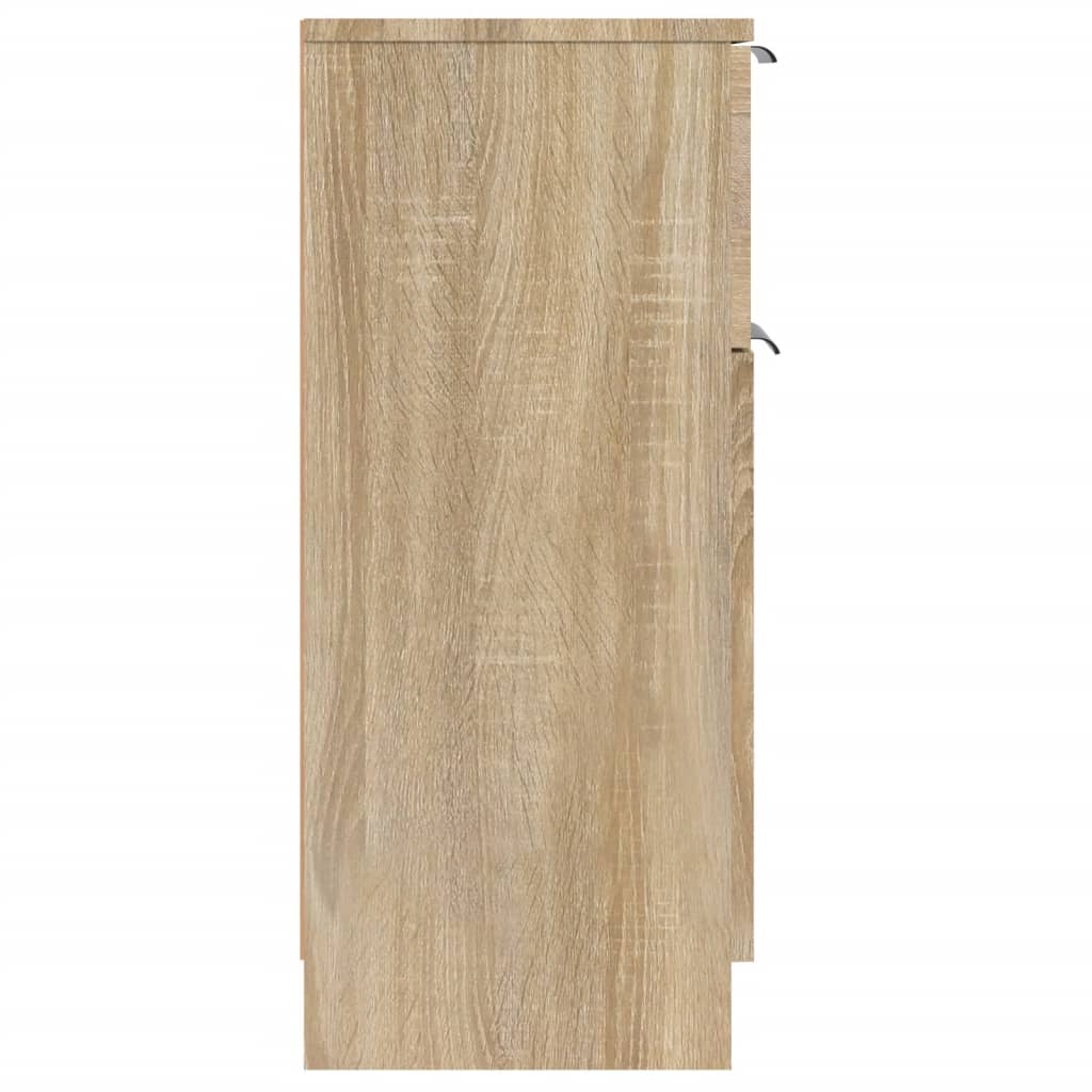 Skjenker 2 stk sonoma eik 30x30x70 cm konstruert tre