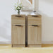 Skjenker 2 stk sonoma eik 30x30x70 cm konstruert tre