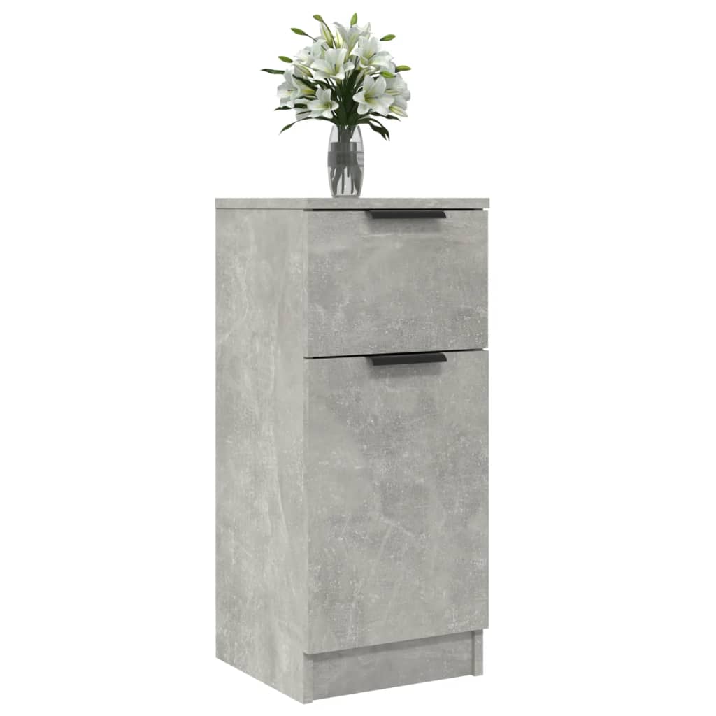 Skjenk betonggrå 30x30x70 cm konstruert tre