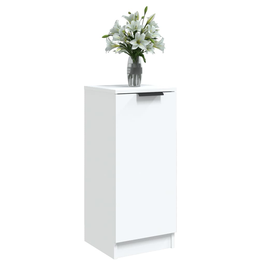 Skjenk hvit 30x30x70 cm konstruert tre