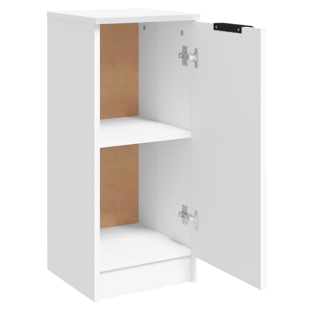 Skjenk hvit 30x30x70 cm konstruert tre