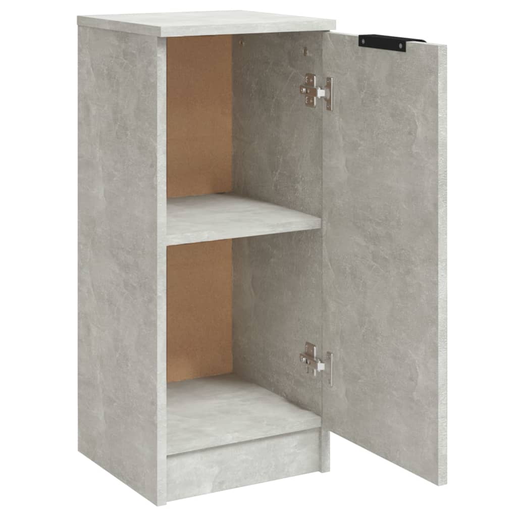 Skjenk betonggrå 30x30x70 cm konstruert tre