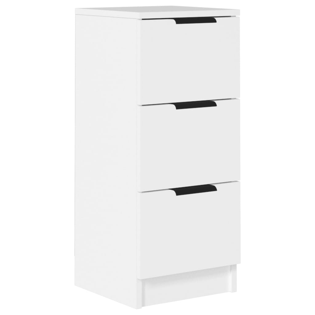 Skjenk hvit 30x30x70 cm konstruert tre