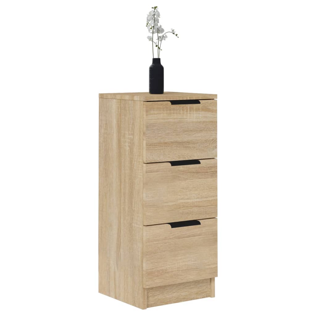 Skjenker 2 stk sonoma eik 30x30x70 cm konstruert tre