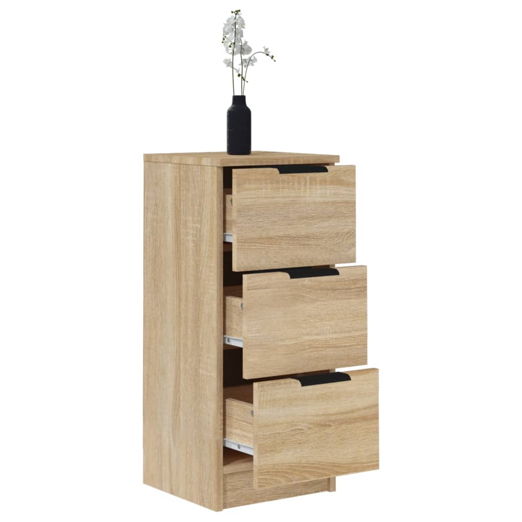 Skjenker 2 stk sonoma eik 30x30x70 cm konstruert tre