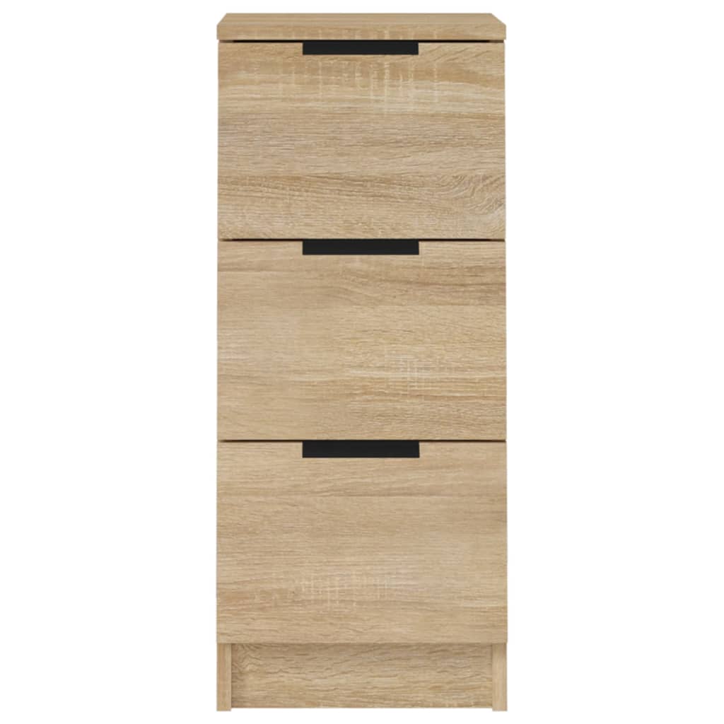 Skjenker 2 stk sonoma eik 30x30x70 cm konstruert tre