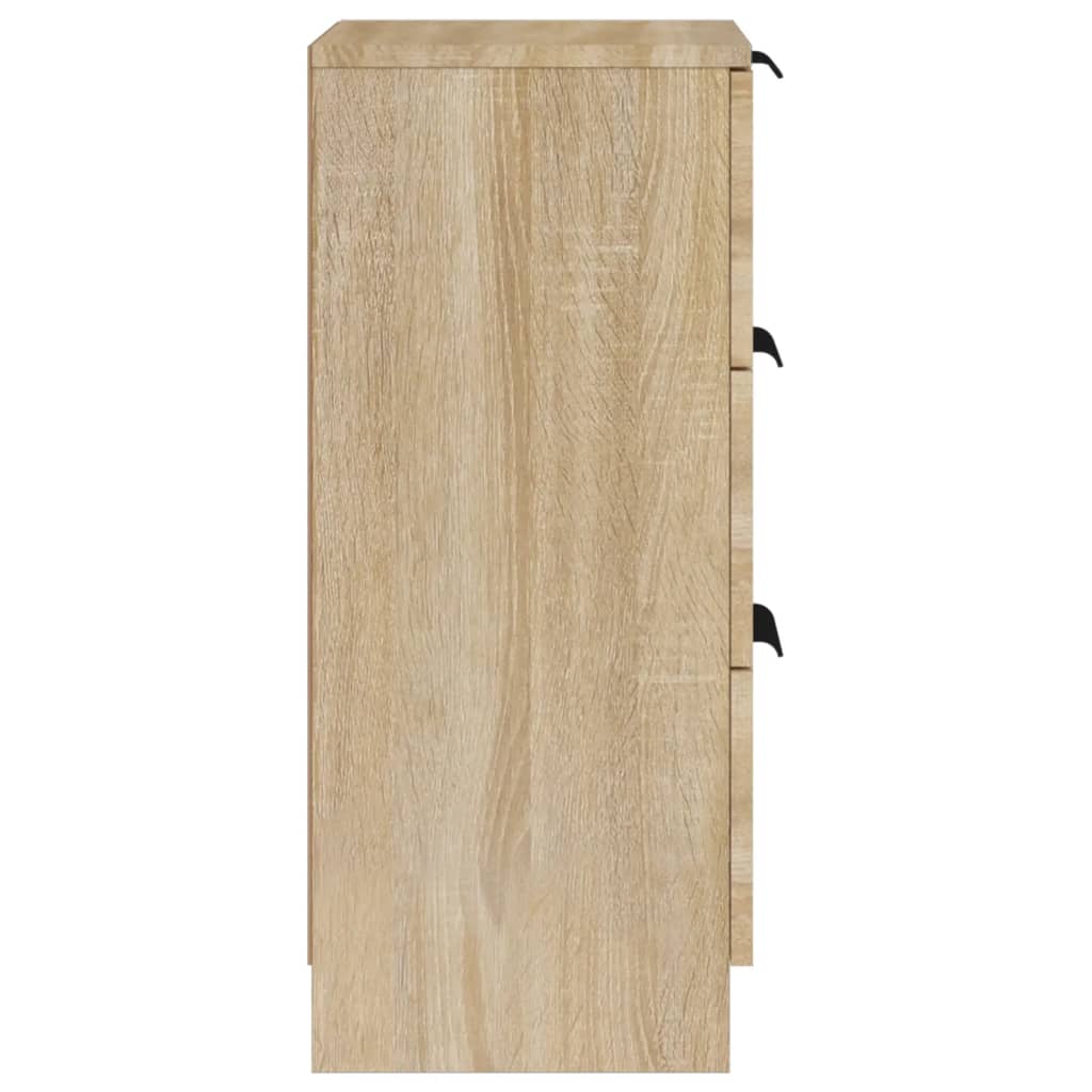 Skjenker 2 stk sonoma eik 30x30x70 cm konstruert tre