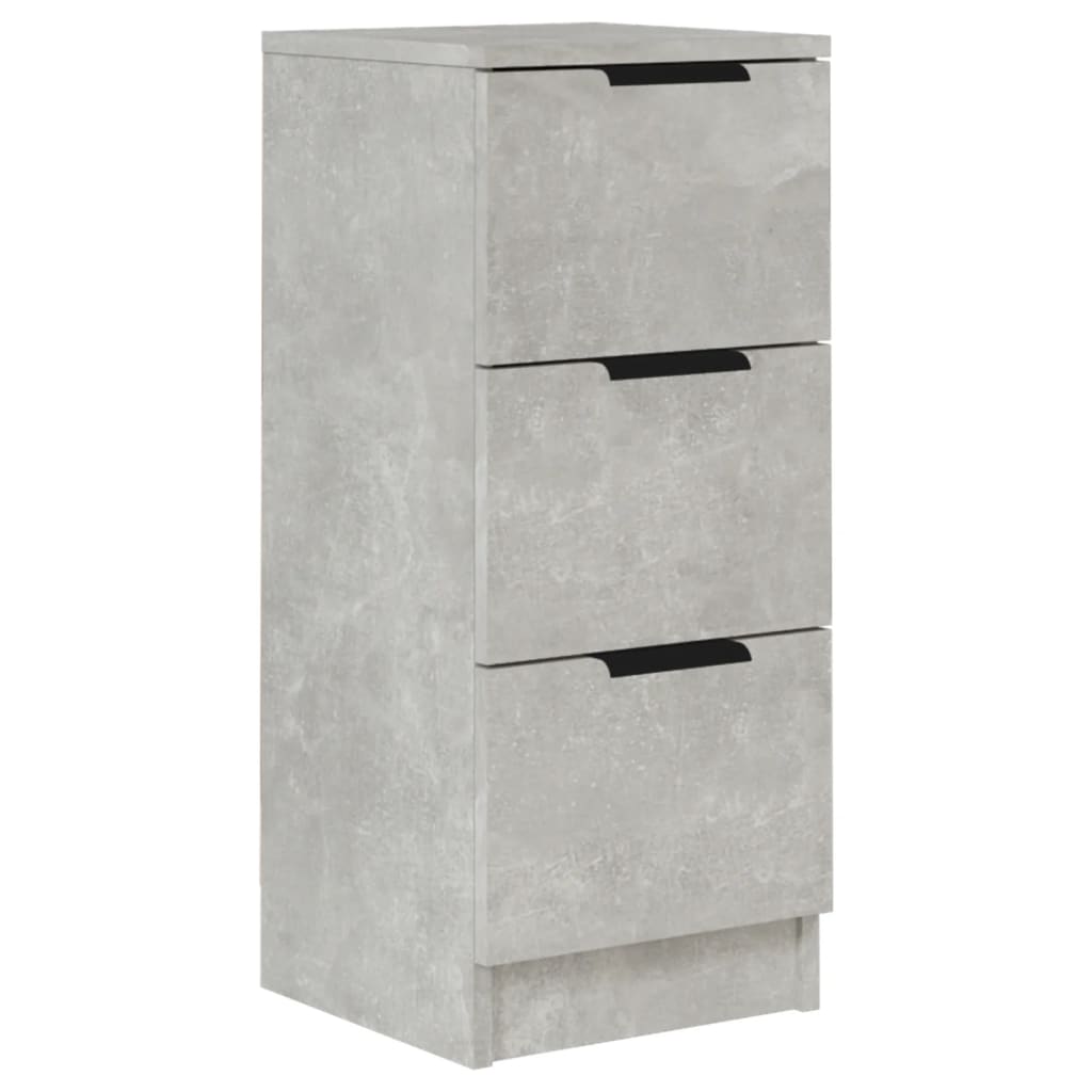 Skjenk betonggrå 30x30x70 cm konstruert tre