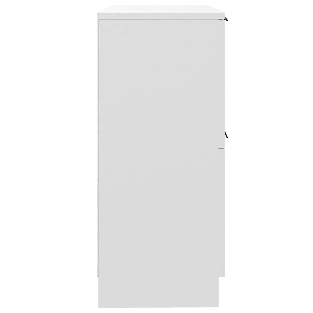 Skjenk hvit 30x30x70 cm konstruert tre