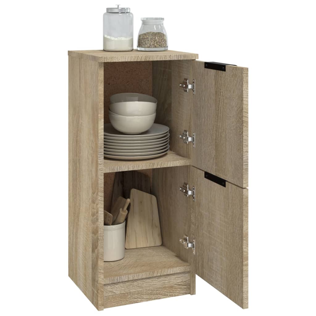 Skjenker 2 stk sonoma eik 30x30x70 cm konstruert tre