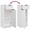 Baderomsskap hvit 32x33,5x90 cm konstruert tre