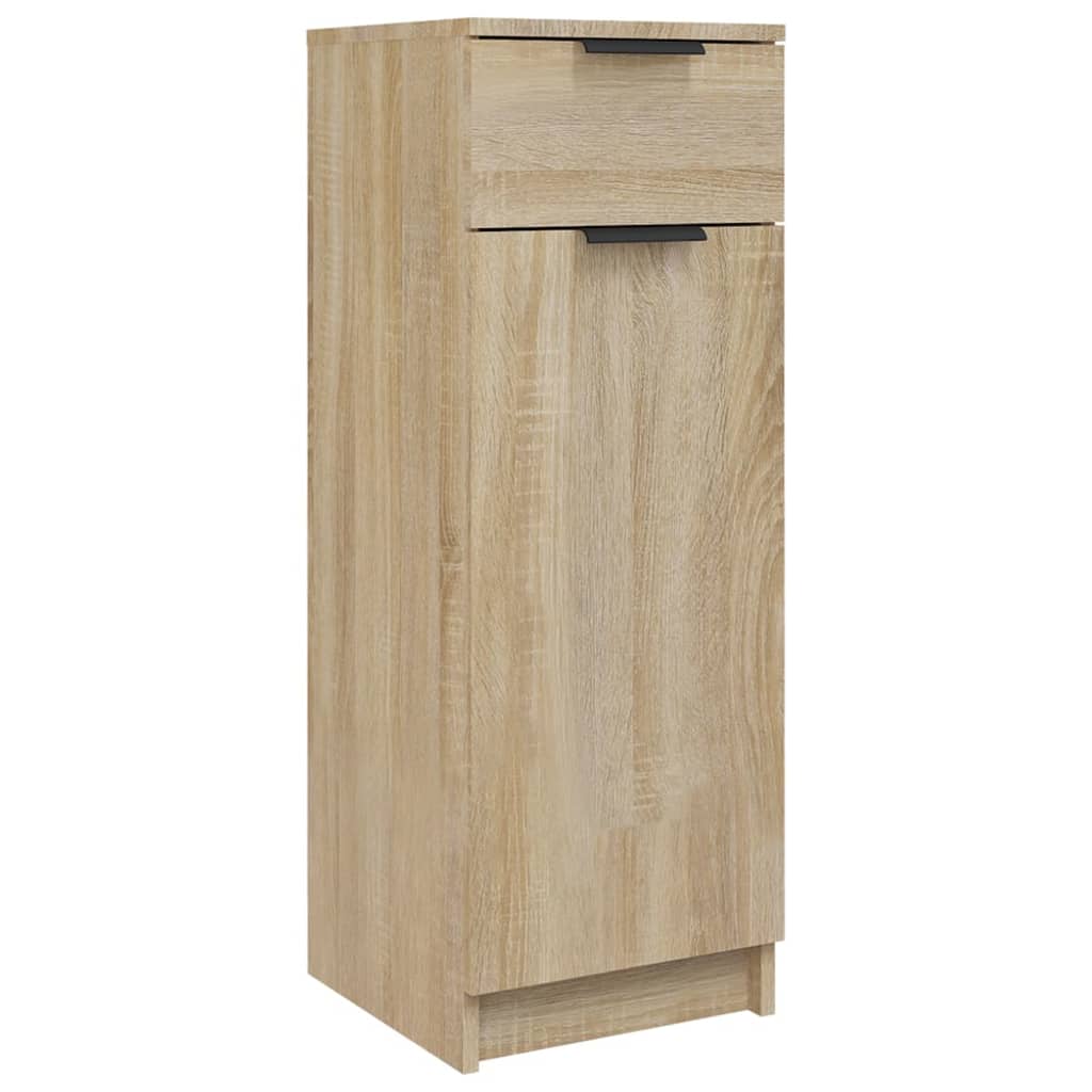 Baderomsskap sonoma eik 32x33,5x90 cm konstruert tre