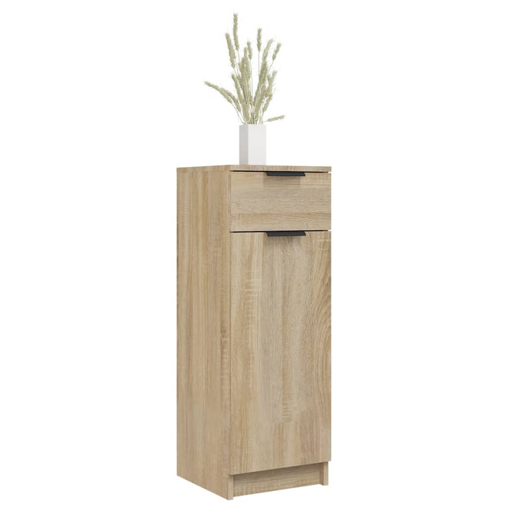 Baderomsskap sonoma eik 32x33,5x90 cm konstruert tre