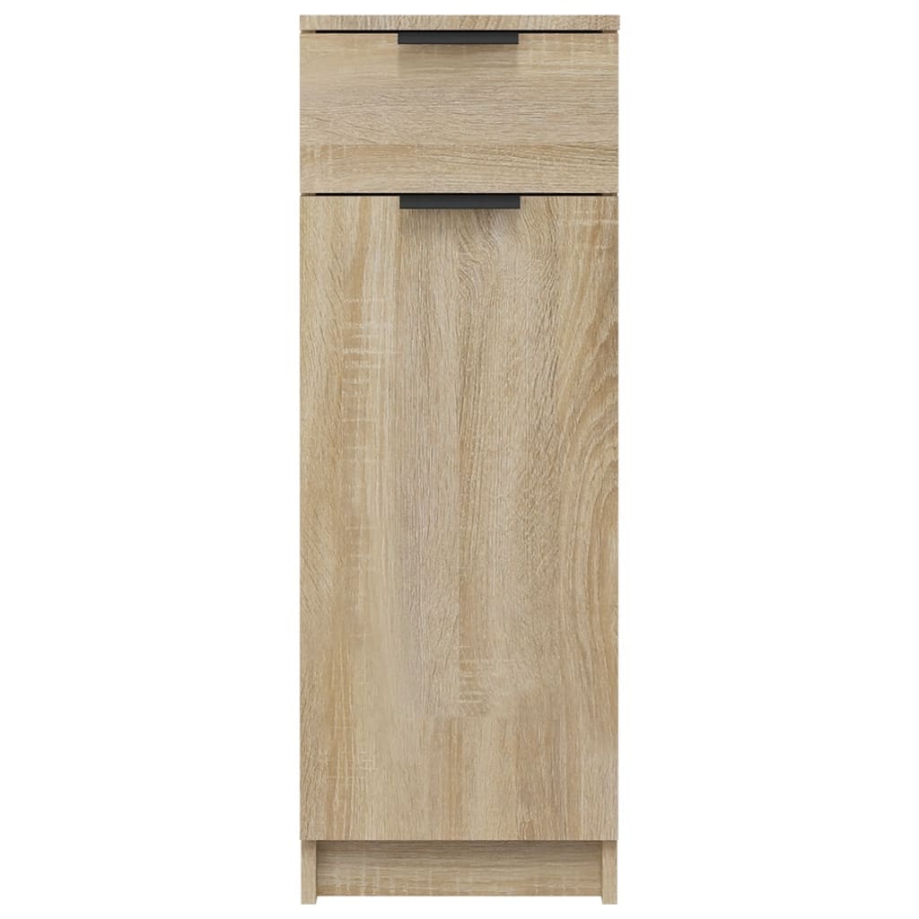 Baderomsskap sonoma eik 32x33,5x90 cm konstruert tre