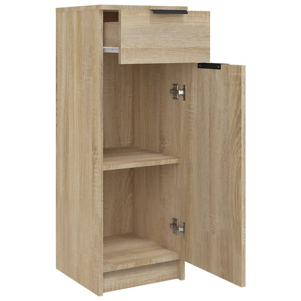 Baderomsskap sonoma eik 32x33,5x90 cm konstruert tre