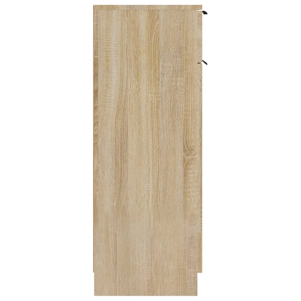Baderomsskap sonoma eik 32x33,5x90 cm konstruert tre