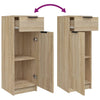 Baderomsskap sonoma eik 32x33,5x90 cm konstruert tre