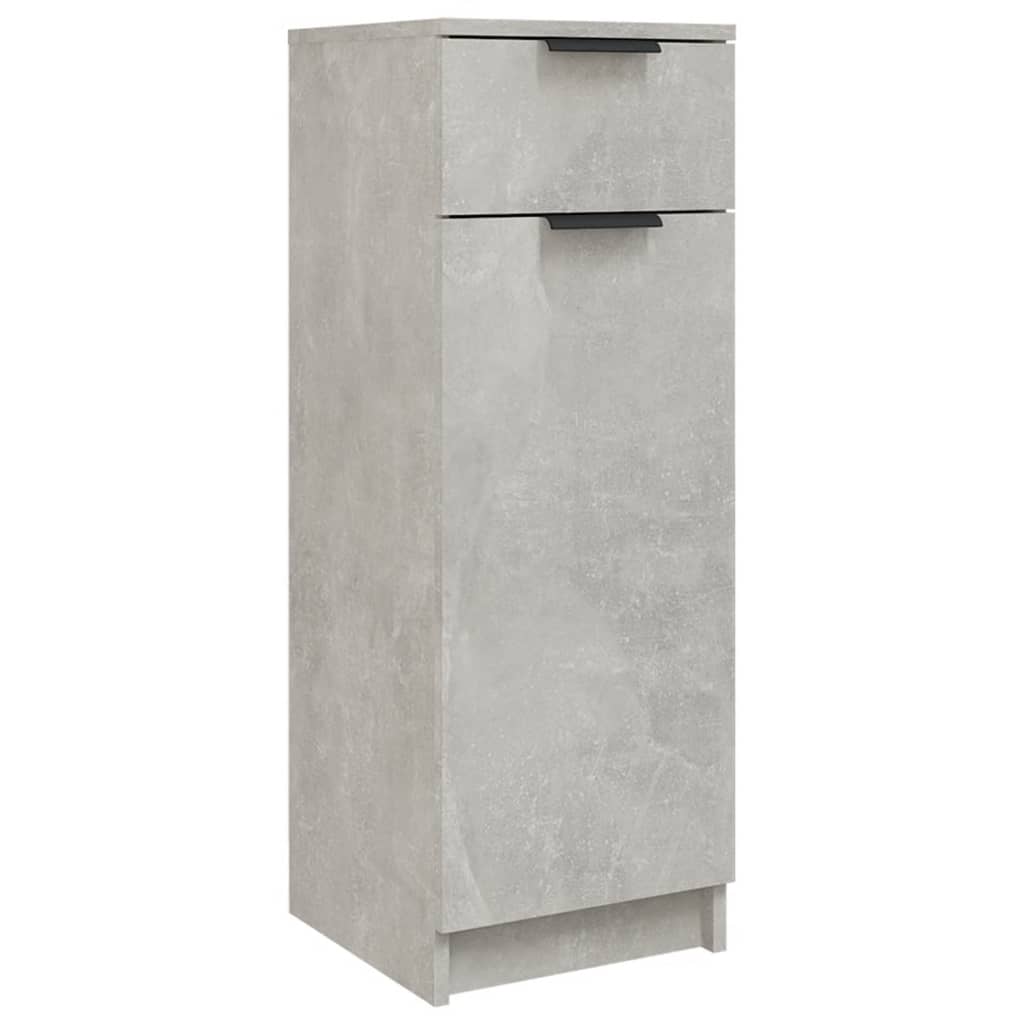Baderomsskap betonggrå 32x34x90 cm konstruert tre