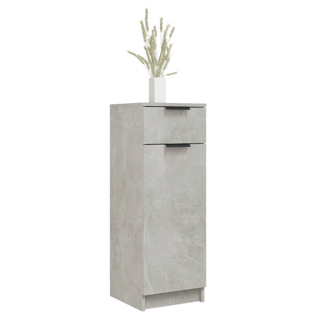 Baderomsskap betonggrå 32x34x90 cm konstruert tre