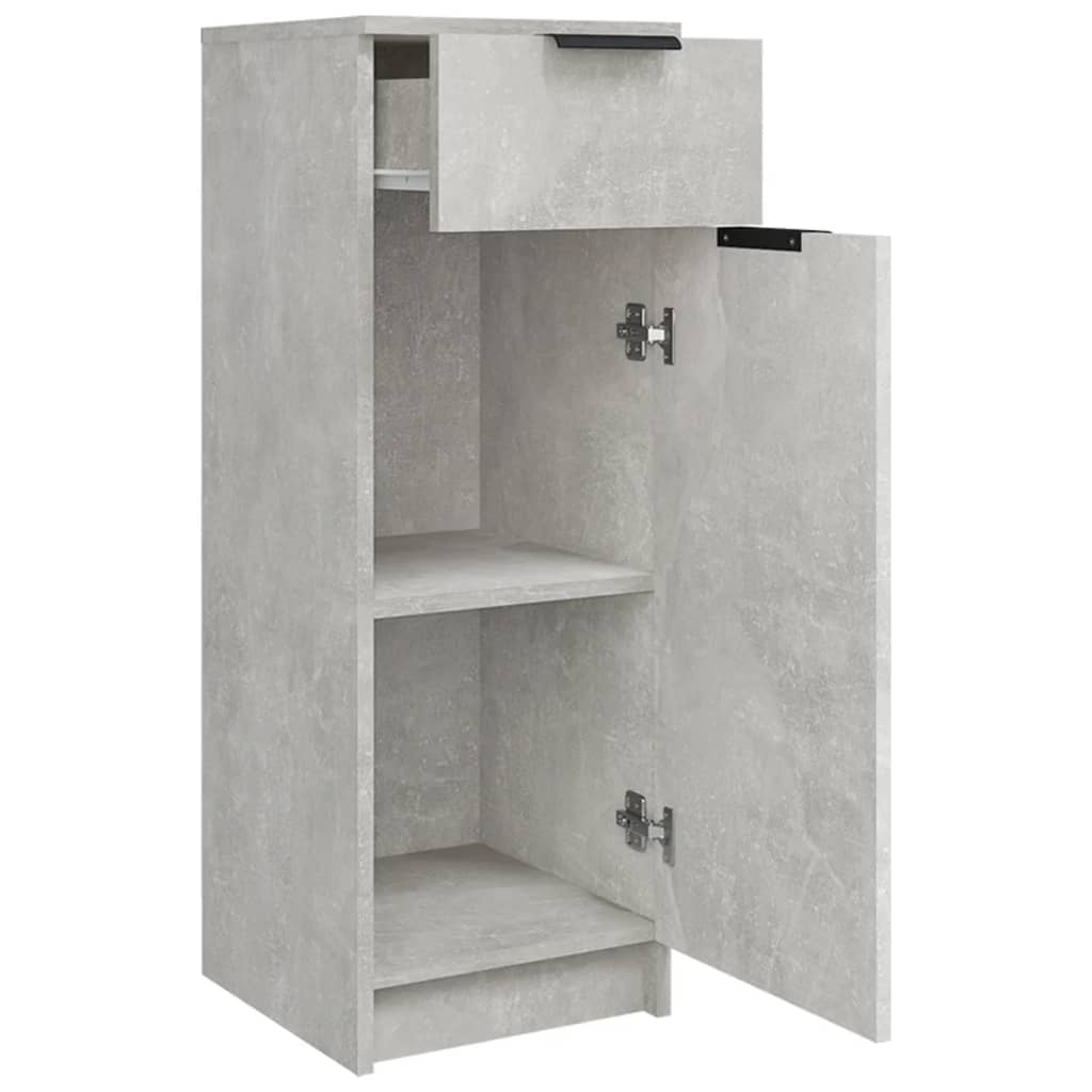 Baderomsskap betonggrå 32x34x90 cm konstruert tre