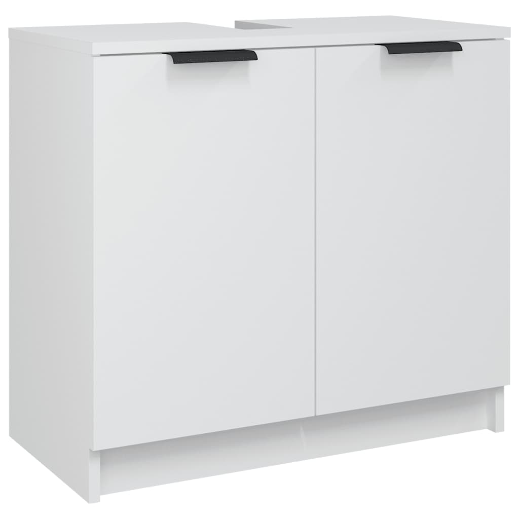 Baderomsskap hvit 64,5x33,5x59 cm konstruert tre vidaXL