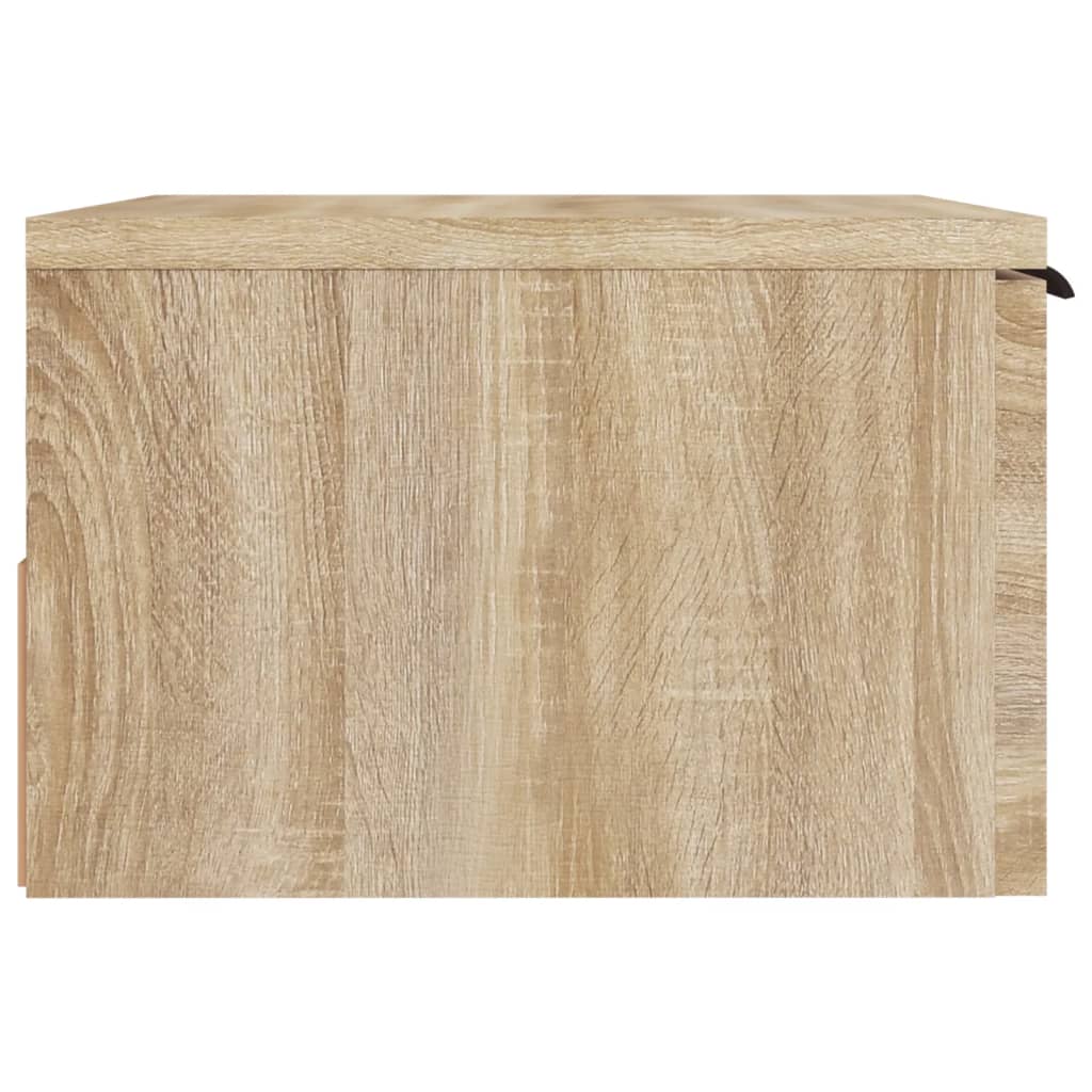 Veggmontert nattbord sonoma eik 34x30x20 cm