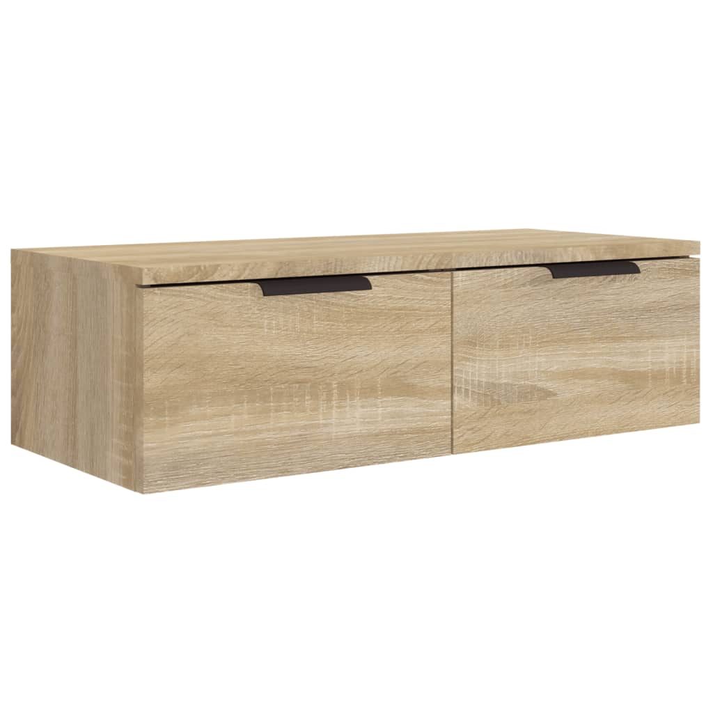Veggskap sonoma eik 68x30x20 cm konstruert tre