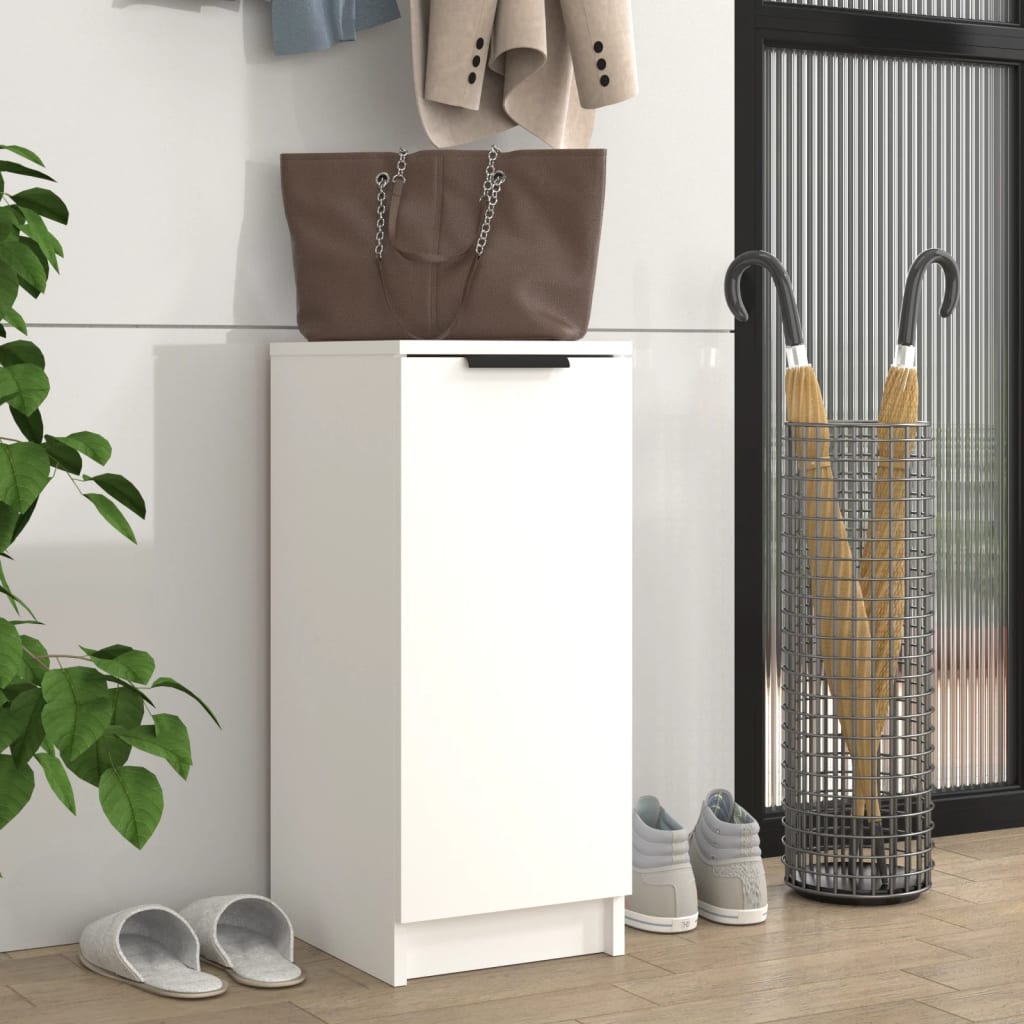 Skoskap hvit 30x35x70 cm konstruert tre